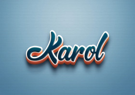 Cursive Name DP: Karol