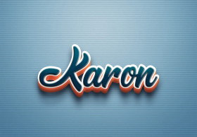Cursive Name DP: Karon