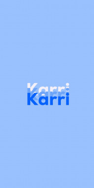 Name DP: Karri