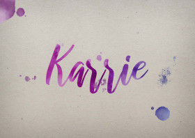 Karrie Watercolor Name DP
