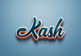 Cursive Name DP: Kash