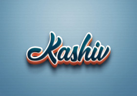 Cursive Name DP: Kashiv
