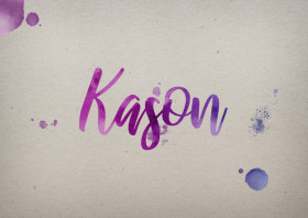Kason Watercolor Name DP
