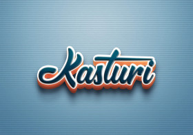Cursive Name DP: Kasturi