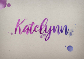Katelynn Watercolor Name DP