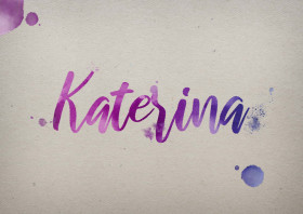 Katerina Watercolor Name DP