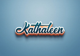 Cursive Name DP: Kathaleen