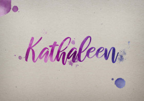 Kathaleen Watercolor Name DP