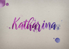 Katharina Watercolor Name DP