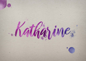 Katharine Watercolor Name DP