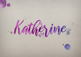 Katherine Watercolor Name DP