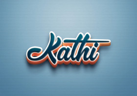Cursive Name DP: Kathi