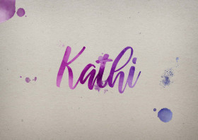 Kathi Watercolor Name DP