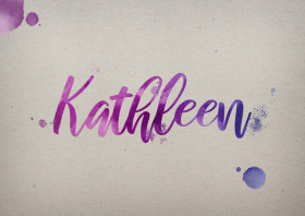 Kathleen Watercolor Name DP