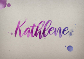 Kathlene Watercolor Name DP