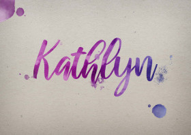 Kathlyn Watercolor Name DP