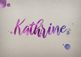 Kathrine Watercolor Name DP