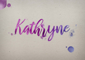 Kathryne Watercolor Name DP