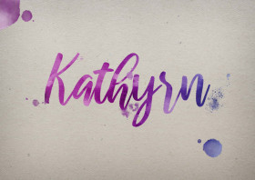 Kathyrn Watercolor Name DP