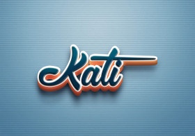 Cursive Name DP: Kati