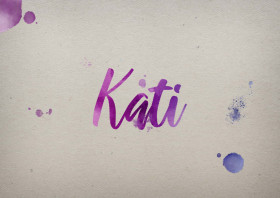 Kati Watercolor Name DP