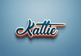 Cursive Name DP: Kattie
