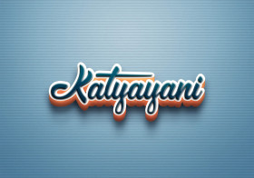 Cursive Name DP: Katyayani