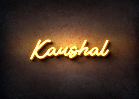Glow Name Profile Picture for Kaushal