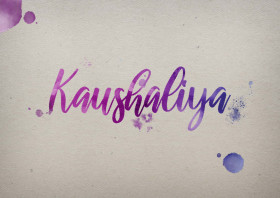 Kaushaliya Watercolor Name DP