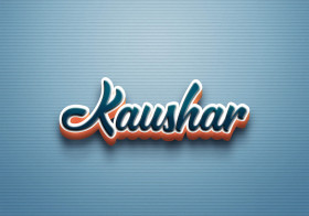 Cursive Name DP: Kaushar