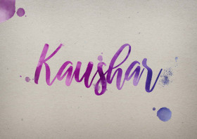 Kaushar Watercolor Name DP