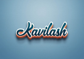Cursive Name DP: Kavilash