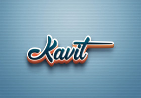 Cursive Name DP: Kavit