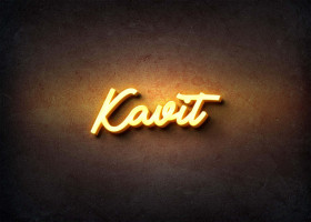 Glow Name Profile Picture for Kavit