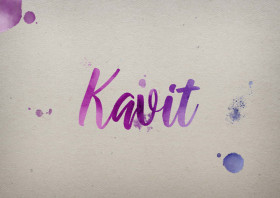 Kavit Watercolor Name DP