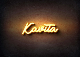 Glow Name Profile Picture for Kavita