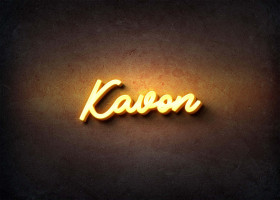 Glow Name Profile Picture for Kavon