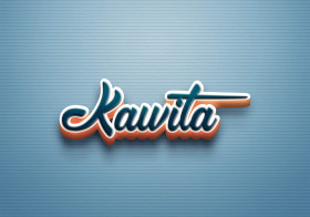Cursive Name DP: Kawita
