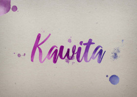 Kawita Watercolor Name DP