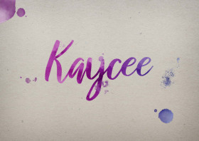 Kaycee Watercolor Name DP