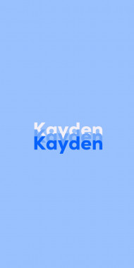 Name DP: Kayden