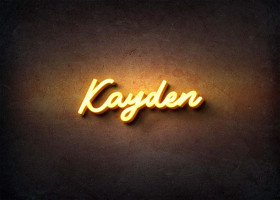 Glow Name Profile Picture for Kayden