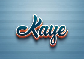 Cursive Name DP: Kaye