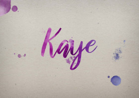Kaye Watercolor Name DP