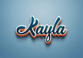Cursive Name DP: Kayla