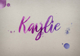 Kaylie Watercolor Name DP