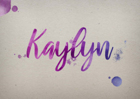 Kaylyn Watercolor Name DP
