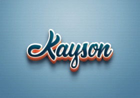 Cursive Name DP: Kayson