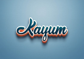 Cursive Name DP: Kayum