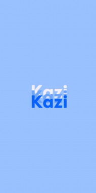 Name DP: Kazi